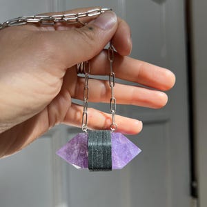Double Terminated Amethyst Necklace