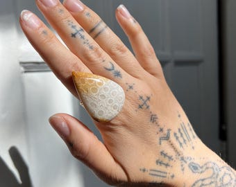 Fossil Coral Ring
