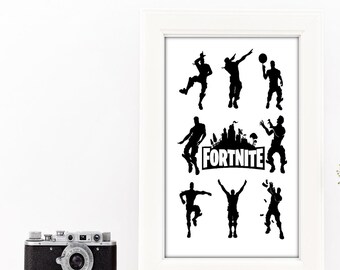 fortnite dances emotes gameing inspired print a4 poster wallart home decor free postage - fortnite dance moves free printable