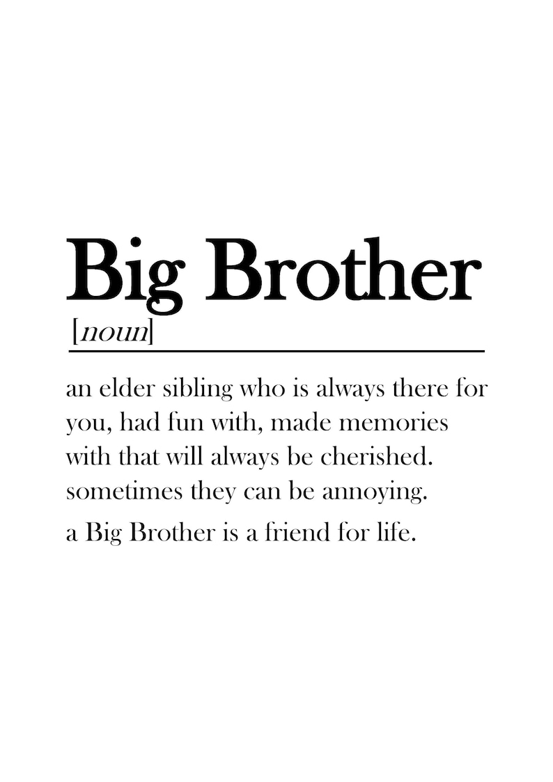 Big Brother définition dictionnaire citation imprimer