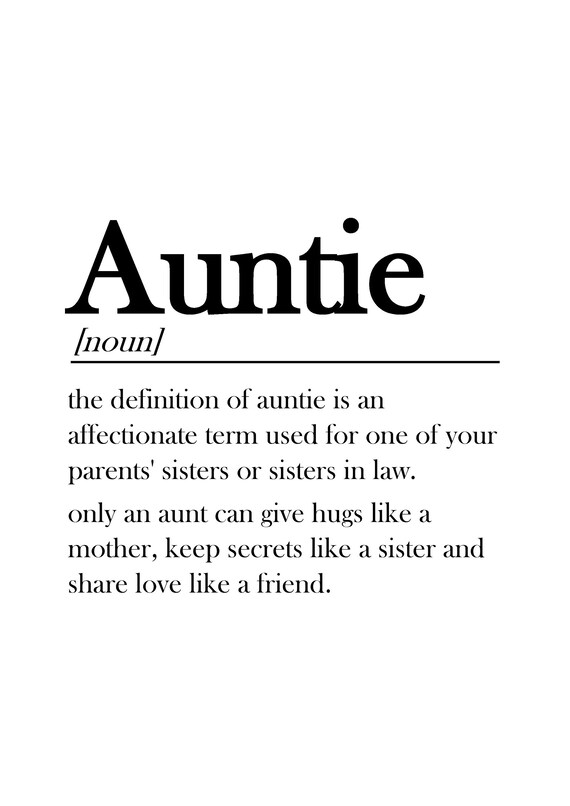 Auntie Definition Print ubicaciondepersonas.cdmx.gob.mx