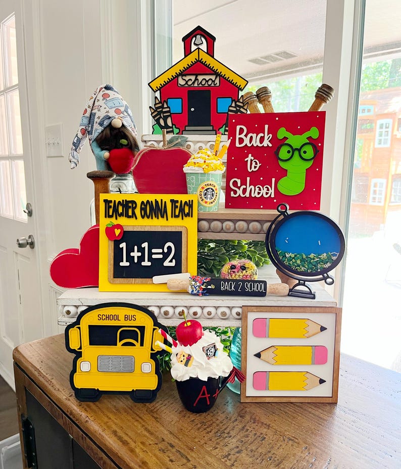 Handmade Wooden Pencil Mini Sign: Teacher Desk Decor image 8