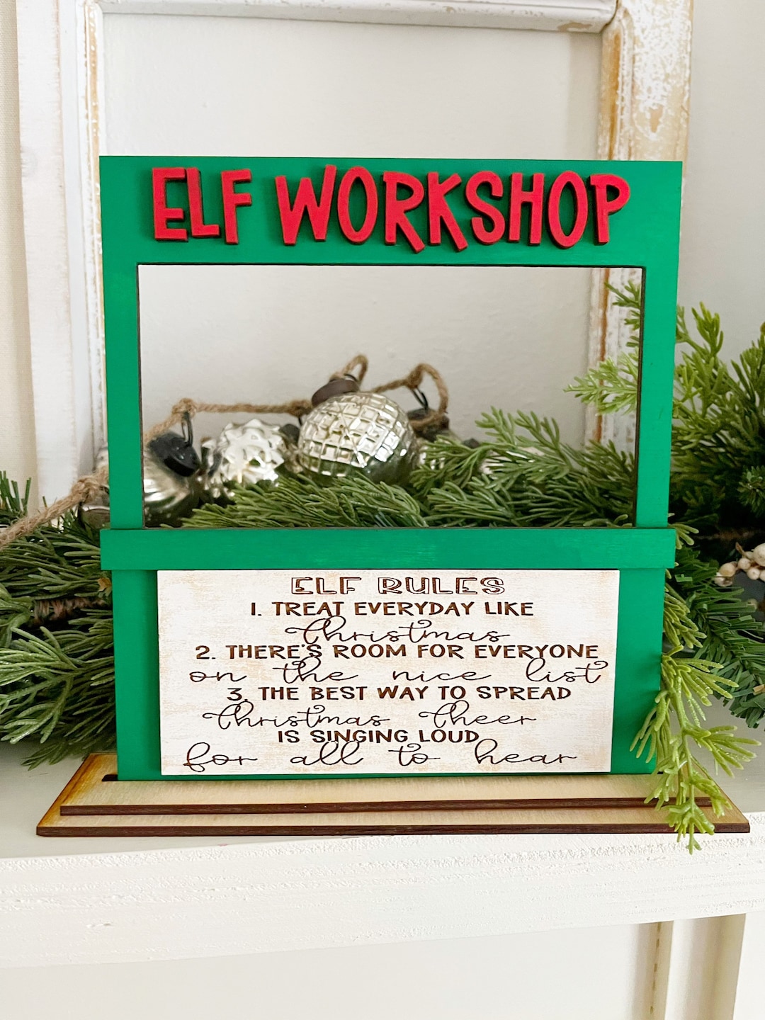 Elf Stand, Elf Sized Stand, Santas Santas Elves