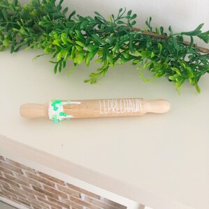 Leprechaun Mini Rolling pin, tiered tray decor