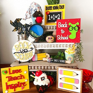 Handmade Wooden Pencil Mini Sign: Teacher Desk Decor image 6