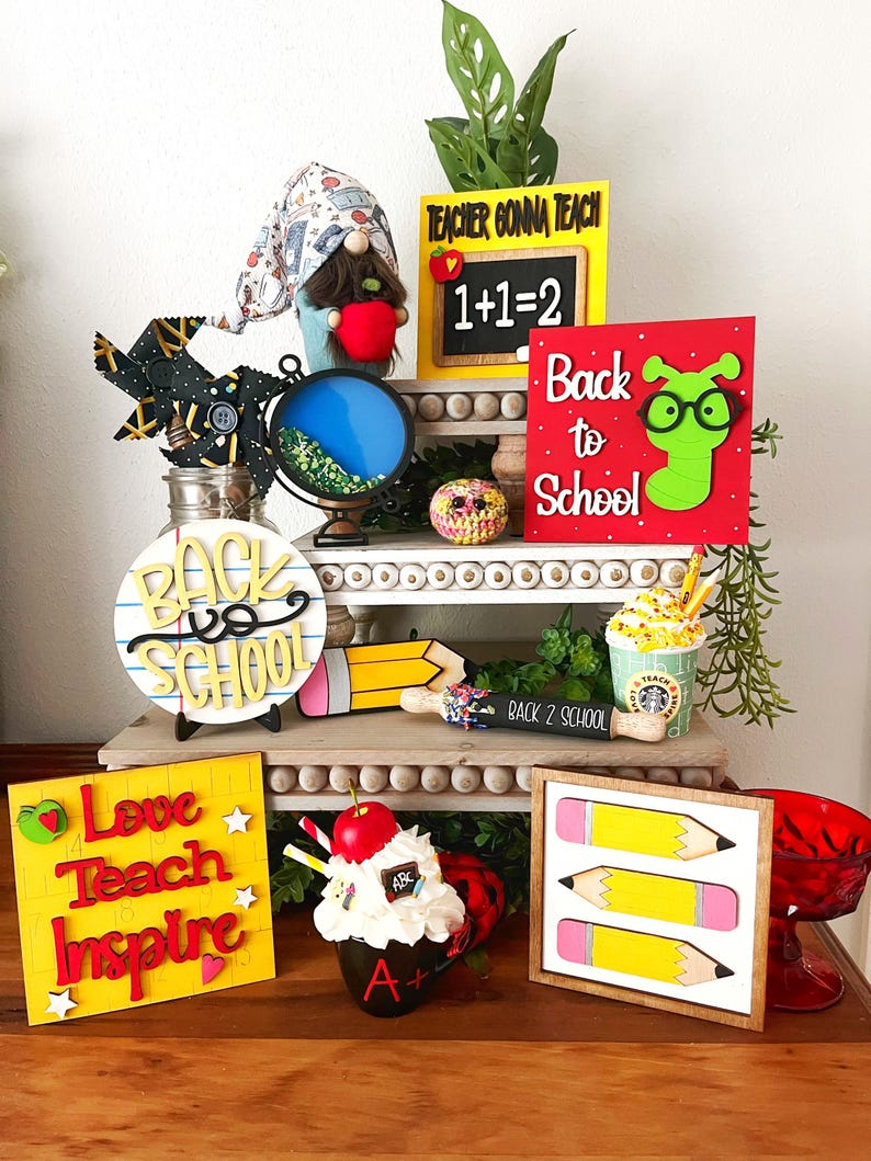 Handmade Wooden Pencil Mini Sign: Teacher Desk Decor image 6