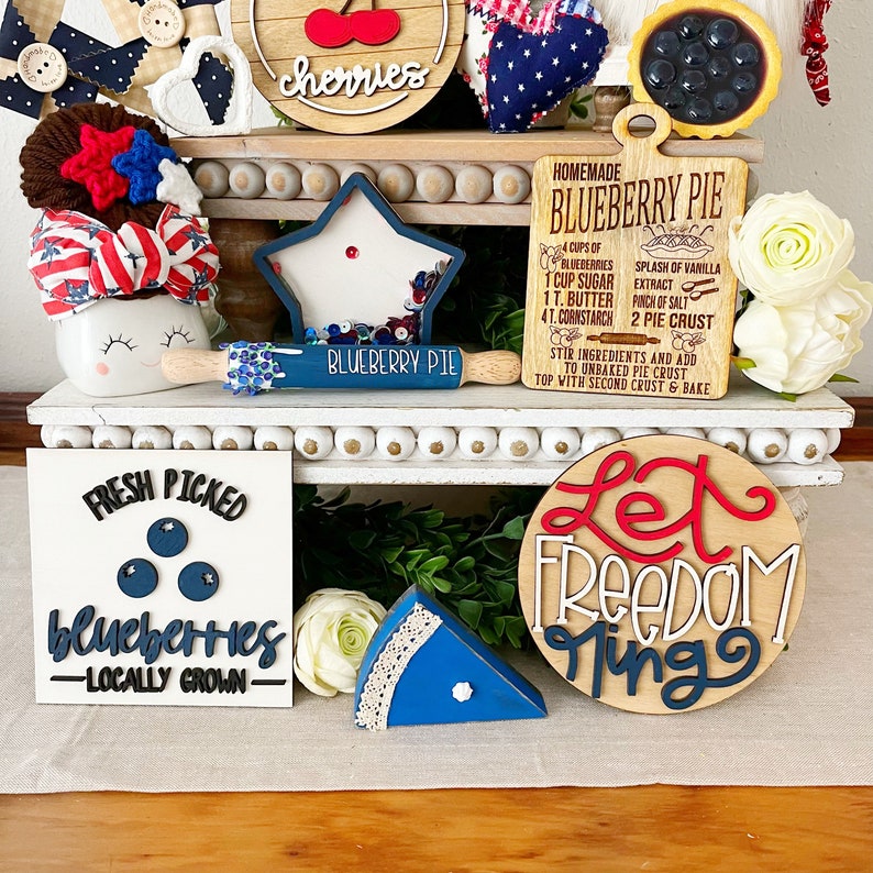 Laser Engraved Blueberry Pie Recipe Sign – Farmhouse Kitchen Decor - Etsy