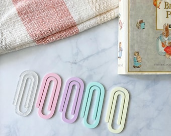 Pastel Jumbo Paper Clips – Planner Clips, Bible Journaling