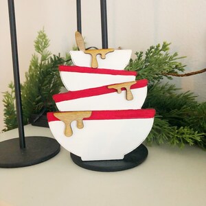 Mixing bowls Sign, Christmas tiered tray