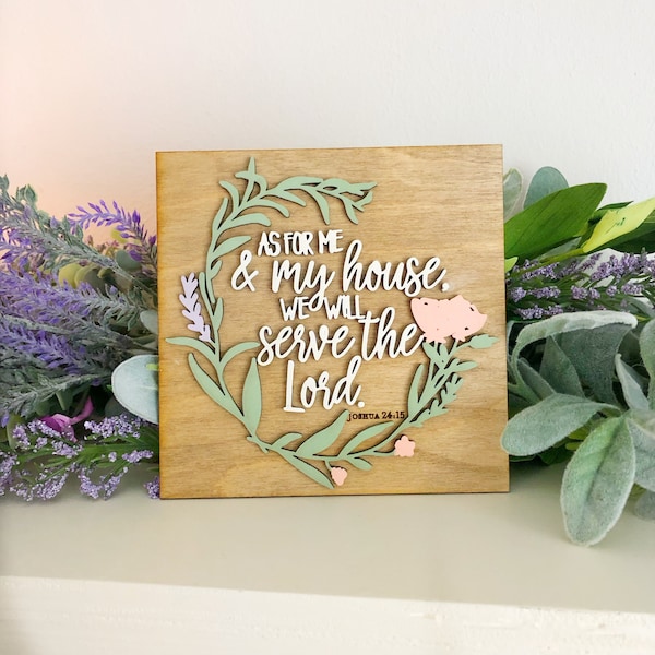 As for Me and My House We Will Serve the Lord Sign - Etsy