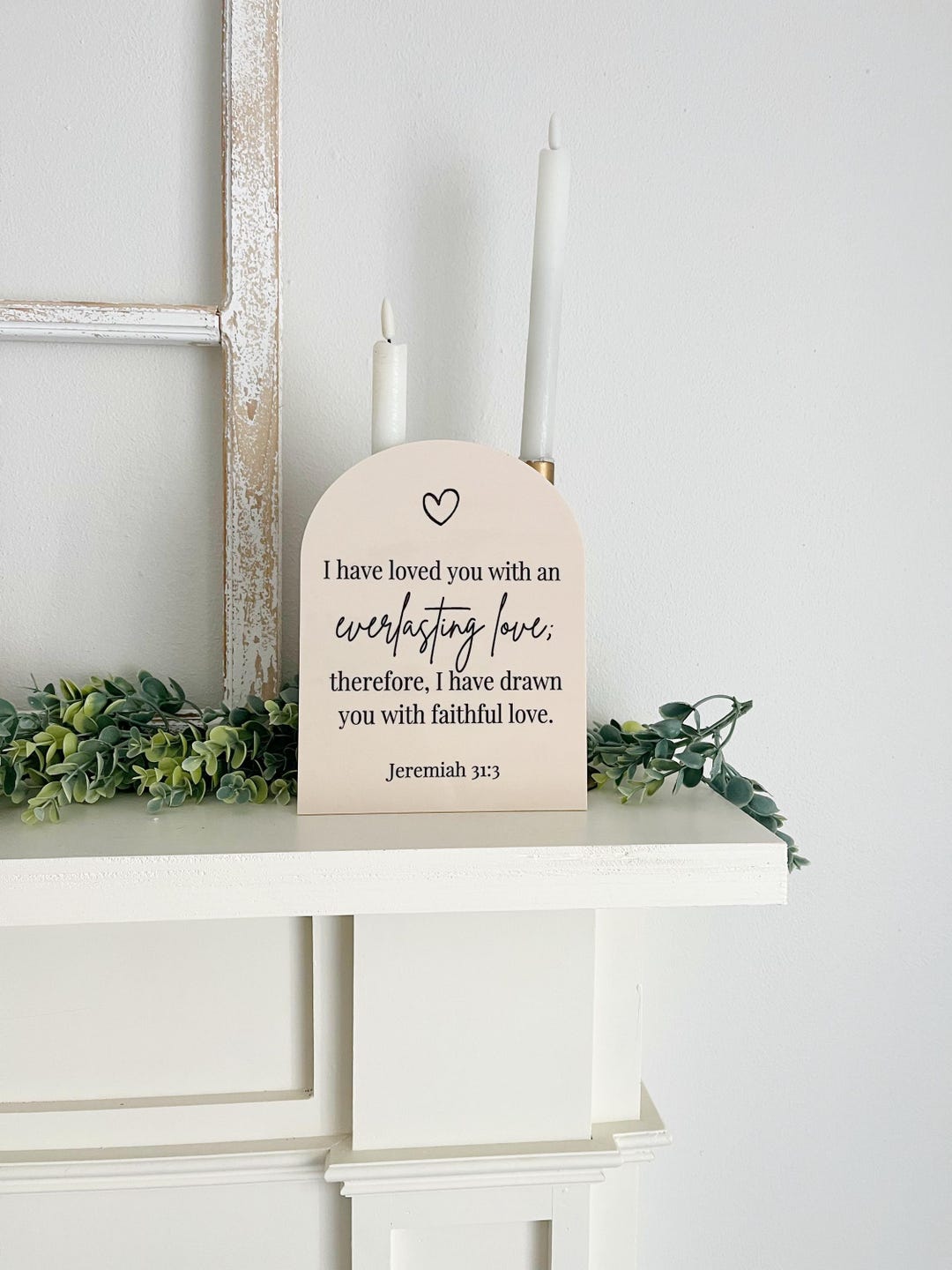 Jeremiah 31:3 Acrylic Arch Sign – Everlasting Love Bible Verse ...