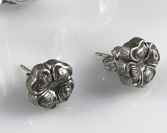 Flower Stud Earrings, Sterling Silver Post Earrings, Handmade Stud Earrings, Christmas Gift for sister, stocking stuffers for women