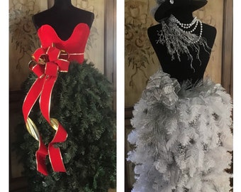 Christmas Trees Dress Form Christmas Trees