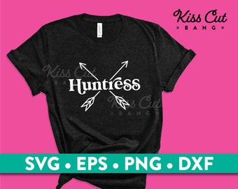 Huntress / Archery / Archer / SVG / EPS / PNG / dxf