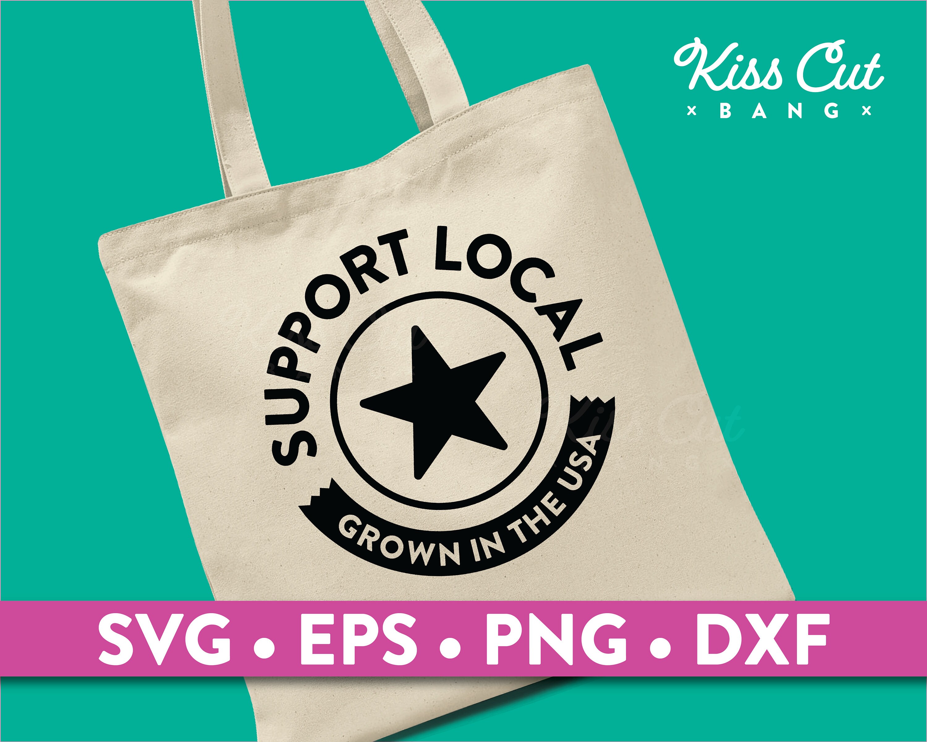 Support Local / Shop Local / Small Business / USA Farmers / SVG / EPS ...