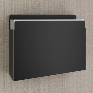 2 Stück Metall Papierhalter / A3 Querformat / Versteckte Wandmontage / Custom Design Office Brochure Rack / Halter / Aufbewahrungsorganisator
