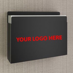 Metall Papierhalter/A3 Querformat/Versteckte Wandmontage/Custom Design Office Brochure Rack/Halter/Organizer