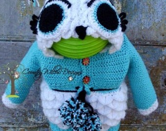 Juno The Owl Crochet Baby Sweater Pattern