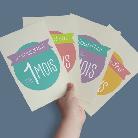 Kit De Cartes Etapes Les Premiers Mois De Bebe Etsy Kit De Cartes Etapes Les Premiers Mois De Bebe Etsy