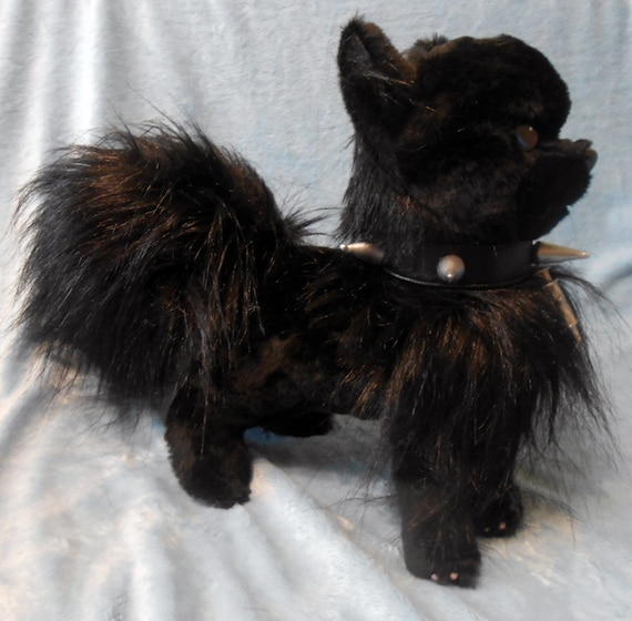 black pomeranian plush