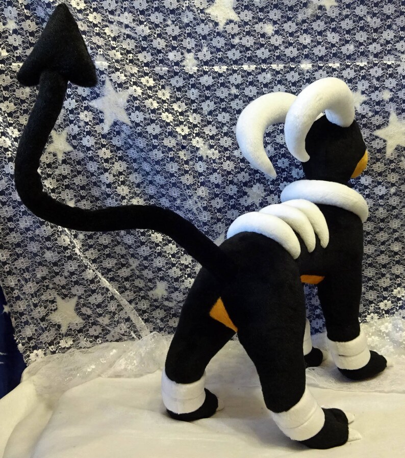 regular or shiny customizations ok! made of minky Pokemon inspired large size Houndoom plush made-to-order