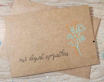 Sympathy Card / Handmade Sympathy Card