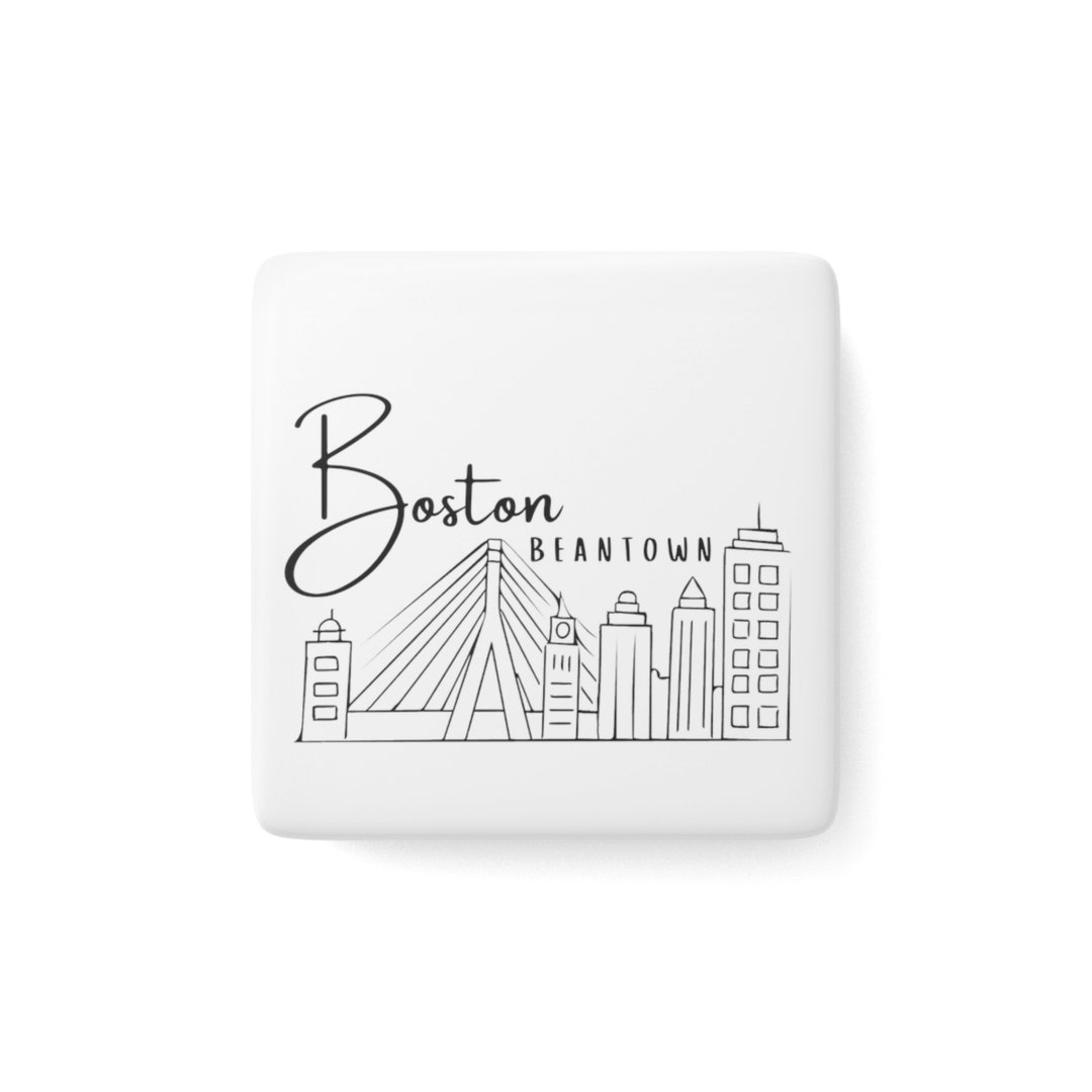 Boston Skyline Magnet Fun Fridge Decor for Kitchen, Cute Souvenir Gift ...