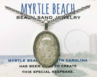 Wedding 12mm Souvenir Jewelry Beach Jewelry Graduation Beach Sand Jewelry Connecticut Beach Sand Necklace