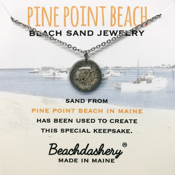 Pine Point Beach Maine Sand Jewelry