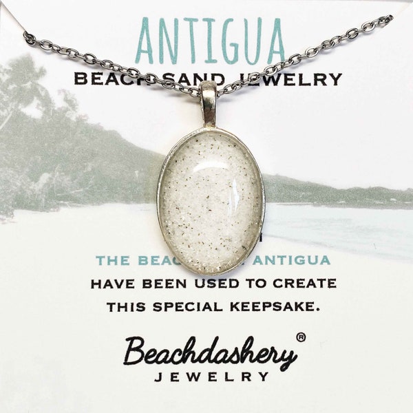 Antigua Caribbean Island Beach Sand Jewelry