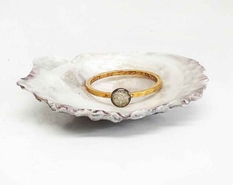 Gorgeous Gold Beach Ring, Custom Beach Sand Jewelry, Elegant Minimalist Ring, Handmade Statement Jewelry, Unique Travel Memento Keepsake