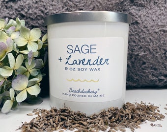 Sage and Lavender Soy Candle