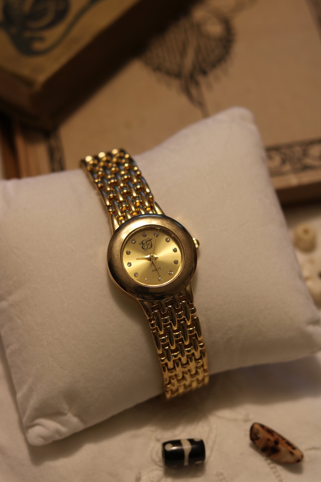 EJ Womens Quartz Watch Gold Tone Etsy Canada
