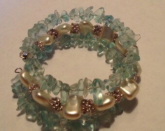 Violet Three Strand Mixed Bracelet main image 1