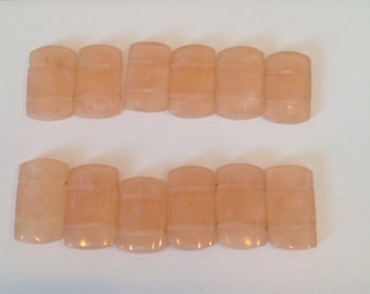 Peach acrylic bracelet links, free shipping, ships from Canada