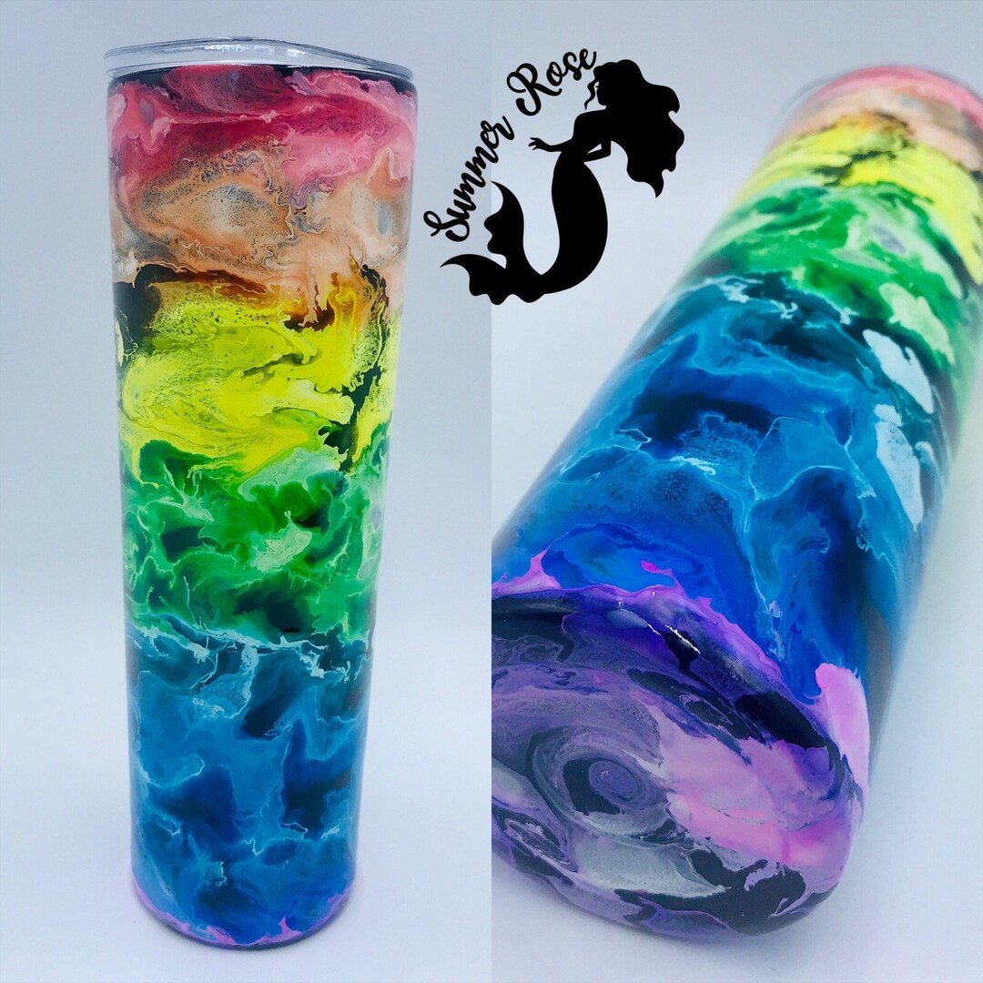 Rainy Chief Rainbow Black 15OZ Tumbler