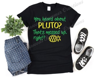 You Heard About Pluto Psych Green and Yellow Unisex Softstyle Tee - TV Show - Psycho - Psychisms - C'mon Son - Delicious Flavor - Pineapple