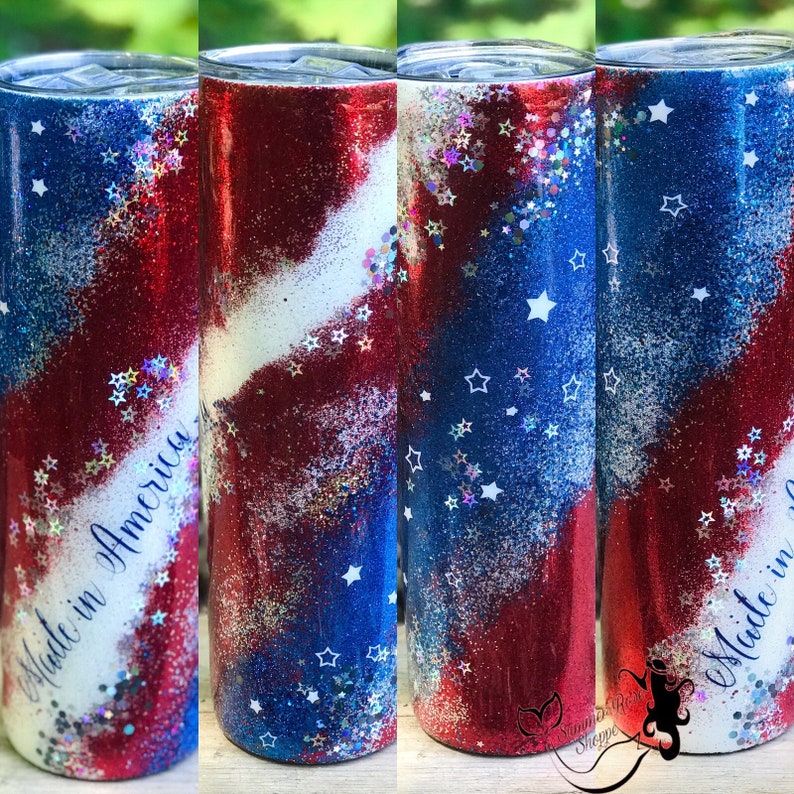 Made In America Patriotic Tumbler 20oz 30oz Tumbler Etsy