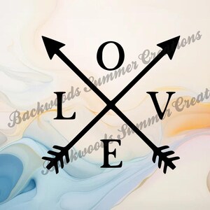 DIGITALE DATEI Liebe Pfeile Valentinstag SVG - Cut File für Crafters - Clipart - Schwarz und weiß - Herz - Be Mine Hearts - Handgemachte Geschenke