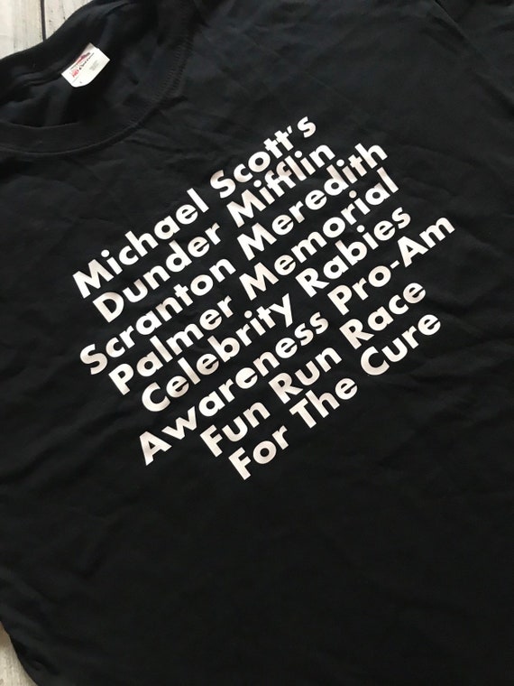Michael Scott S Fun Run Race For The Cure The Office Shirt Etsy