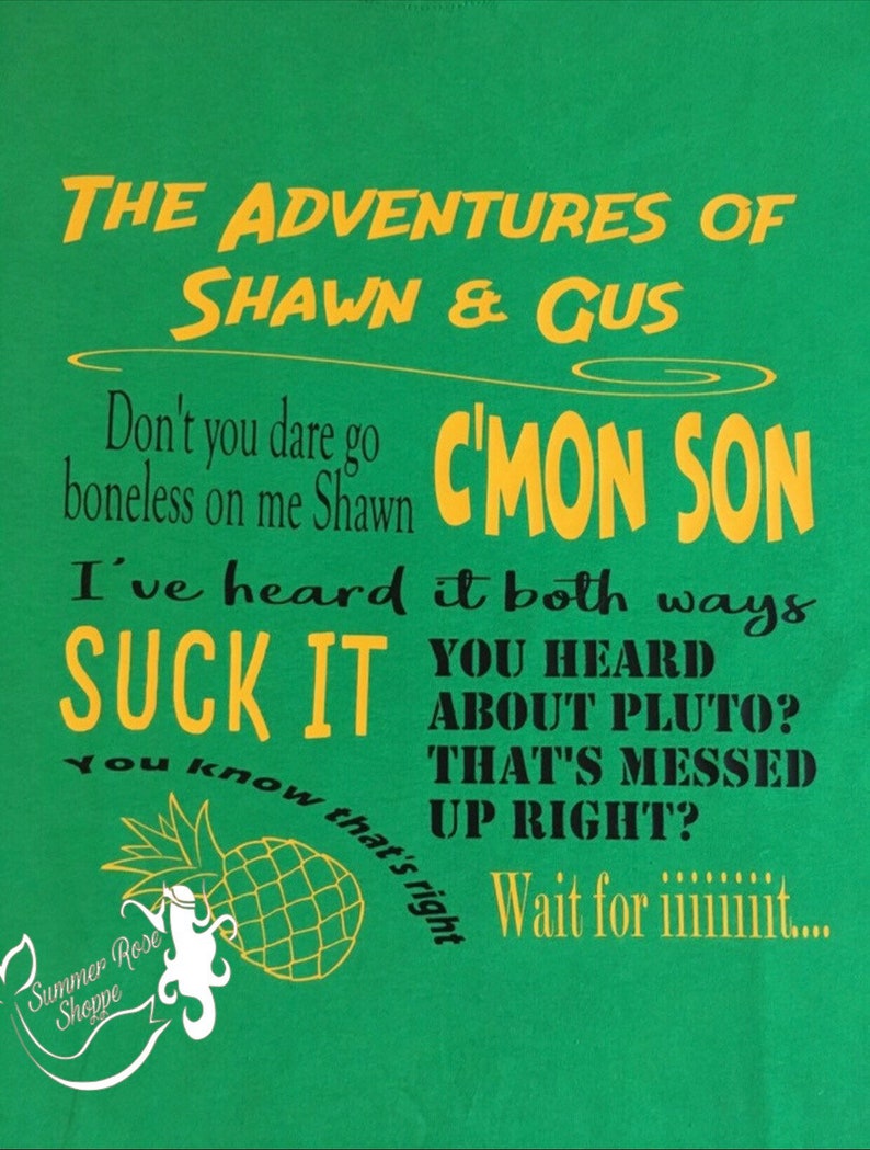 The Adventures of Shawn and Gus Psych Quotes Etsy