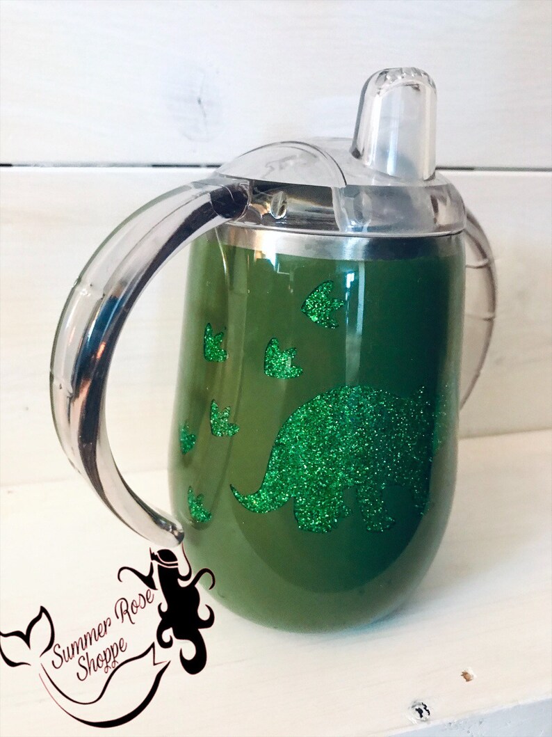 Dinosaur Sippy Cup Personalized Tumbler Boy Tumbler Baby | Etsy