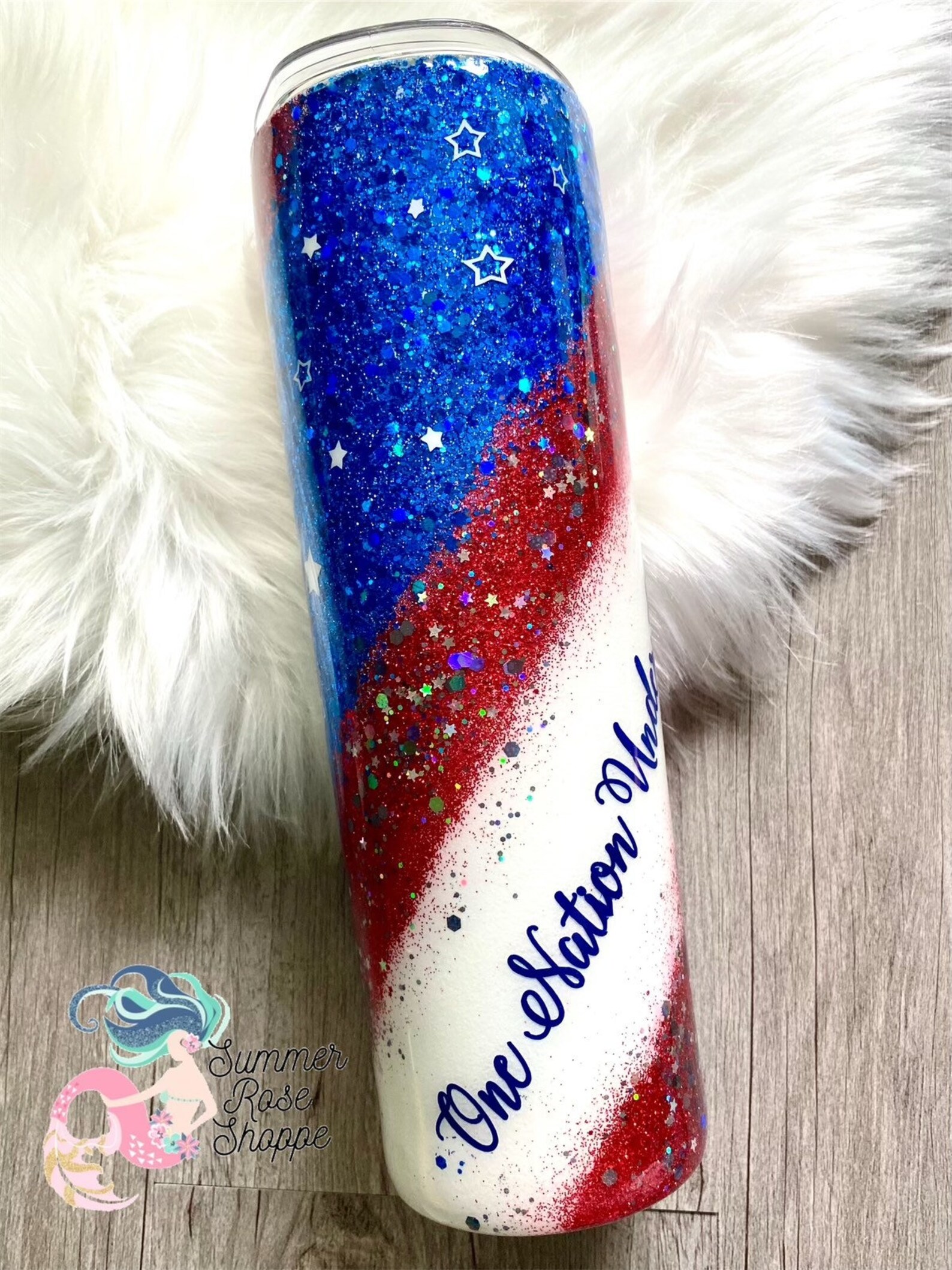 One Nation Under God Patriotic Tumbler Skinny Tumbler Etsy