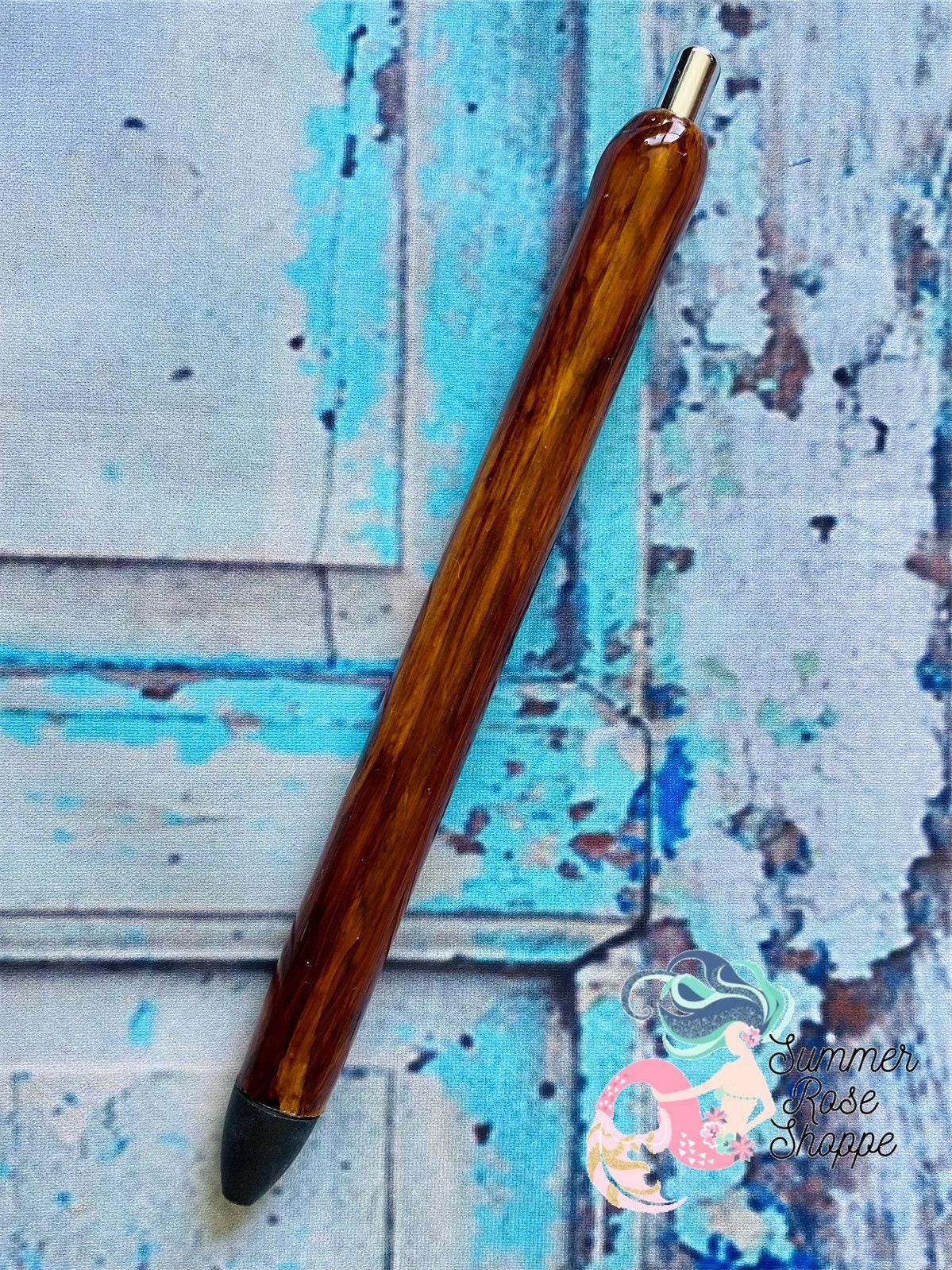 Woodgrain Pen Hand Painted Personalized Woodgrain Gel Pen Etsy