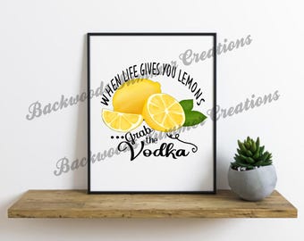 Funny Lemon SVG, When Life Gives You Lemons Quote SVG, Summer Citrus Design, Lemon Shirt Cricut File, PNG Pdf Jpeg Cut File, Digital File