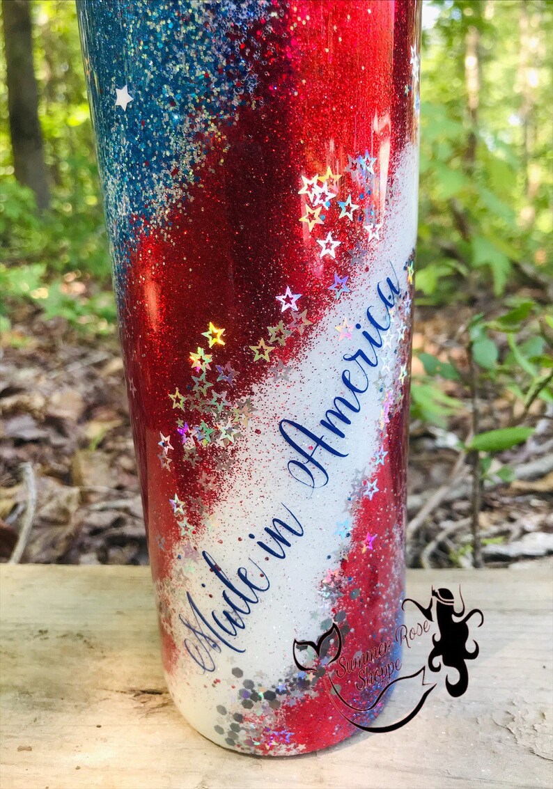 Made In America Patriotic Tumbler 20oz 30oz Tumbler Etsy