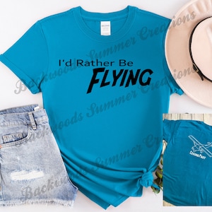 Unisex I'd Rather Be Flying Cessna Pilot Shirt - Pilot Gift - Planes - Cessna Owner - Plane Owner - Private Planes - Flight