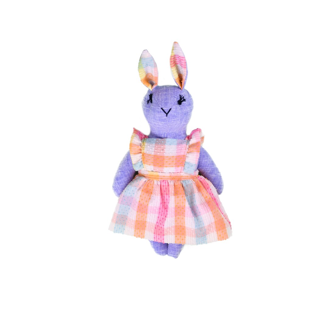 Handmade Linen Rabbit Doll, Vintage Pinafore Dress, Heirloom Toy - Etsy