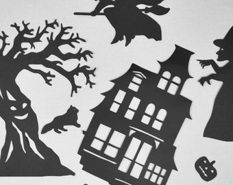 Spooktacular Halloween Shadow Puppet Set