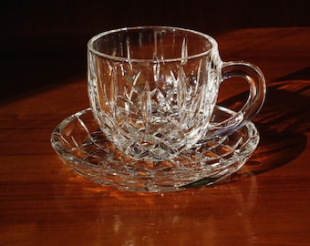 Godinger Shannon Crystal Designs Of Ireland Coffee Cup & Saucer - Set of 4